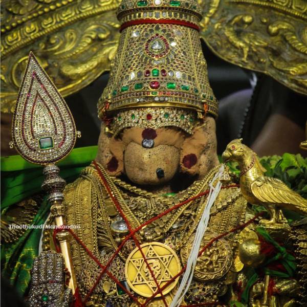 சிவப்பு சாத்தி கோலத்தில் சண்முகர் சிவப்பு சாத்தி கோலத்தில் சண்முகர்