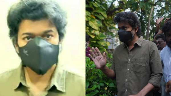 சைக்கிளில் வந்த விஜய் 