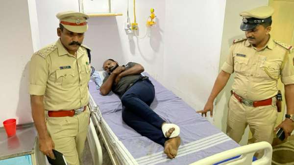  வெட்டுப்பட்ட காவலர்; சுடப்பட்ட திருடன் 