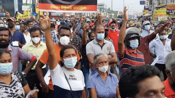  Srilanka: JVP protests in Kalutara against Economy crises