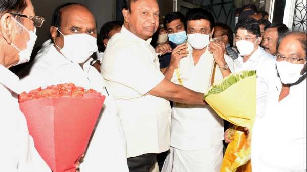 Tamil Nadu CM MK Stalin Visit at Parliament on Panguni Amavasai Day Tamil Nadu CM MK Stalin Visit at Parliament on Panguni Amavasai Day