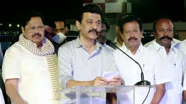 Tamil nadu CM MK Stalin Press Meet Details in Chennai Airport after his foreign trip