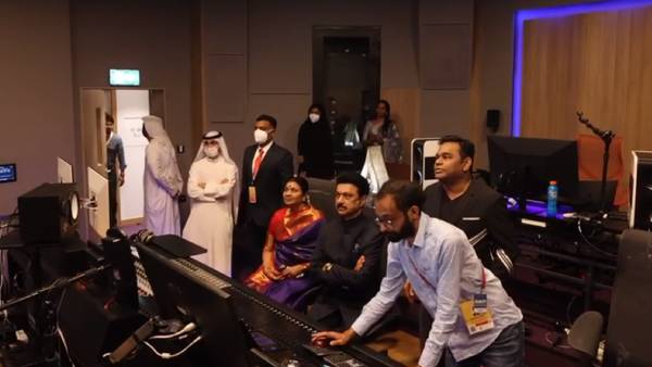  ரகுமான் ஸ்டுடியோவில் முதல்வர் ஸ்டாலின்