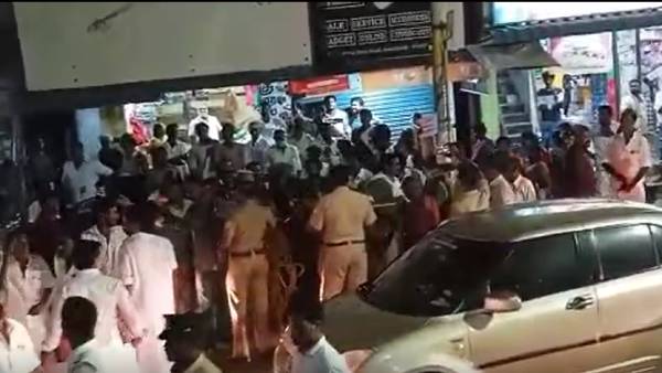 பாஜக பெண் நிர்வாகிக்கு காயம்