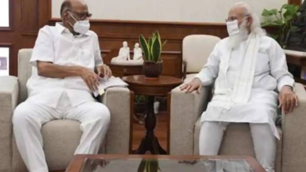 மோடியை சந்தித்த சரத் பவார் மோடியை சந்தித்த சரத் பவார்