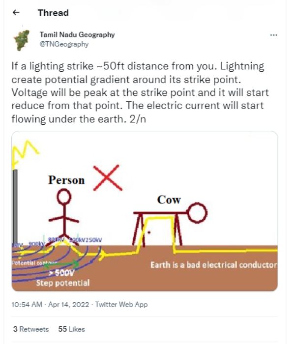 மின்னல் விழுந்த இடம் மின்னல் விழுந்த இடம்