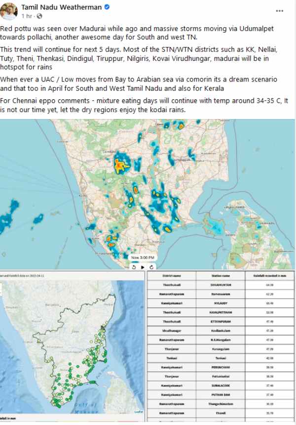  5 நாட்களுக்கு எங்கெங்கு கனமழை 