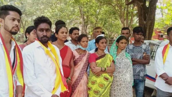 கன்னட அமைப்பினர் போராட்டம் 