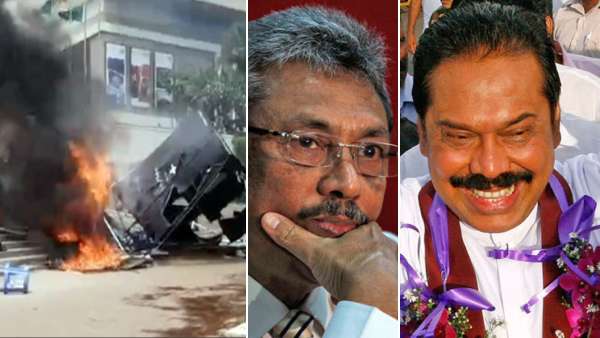 மாளிகைகளுக்கு தீ வைத்த மக்கள் 