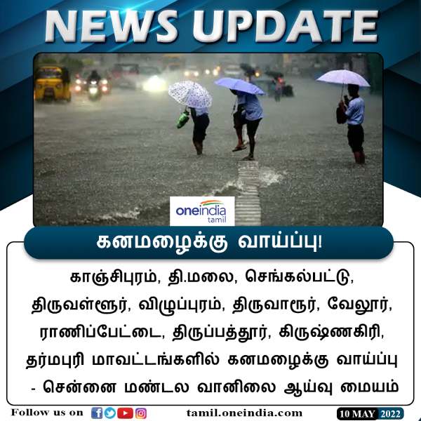 Several areas in Chennai receive heavy rainfall today traffic affect 