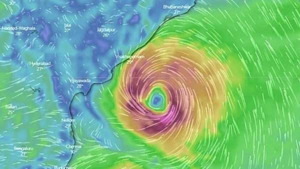 அசானி புயல் நகரும் வேகம் 