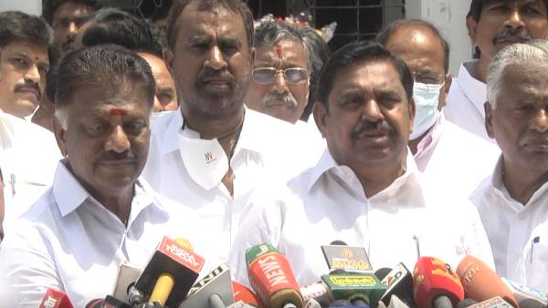 எடப்பாடி பழனிசாமி பேட்டி 