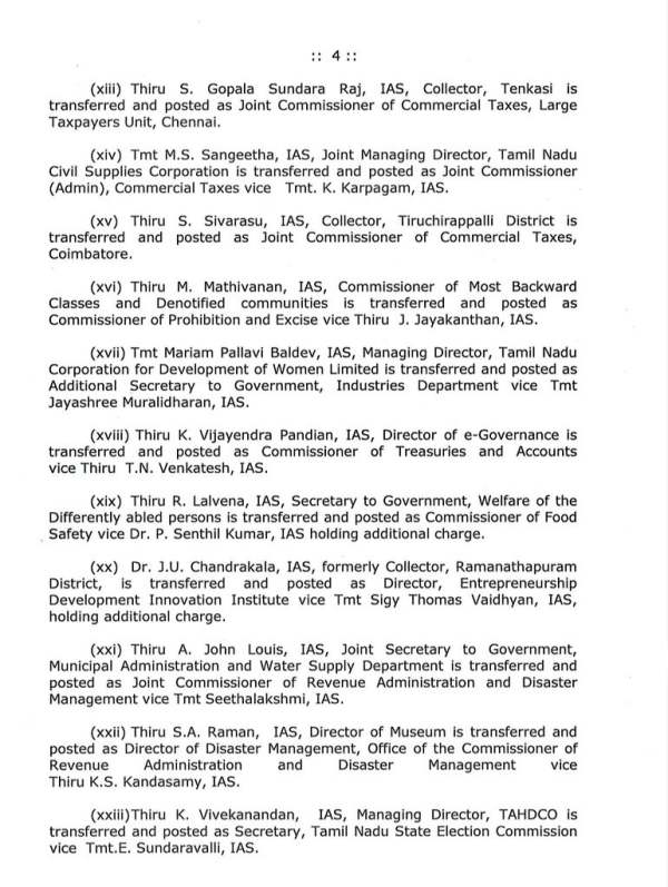 TN Govt transfers Health Secretary J.Radhakrishnan 