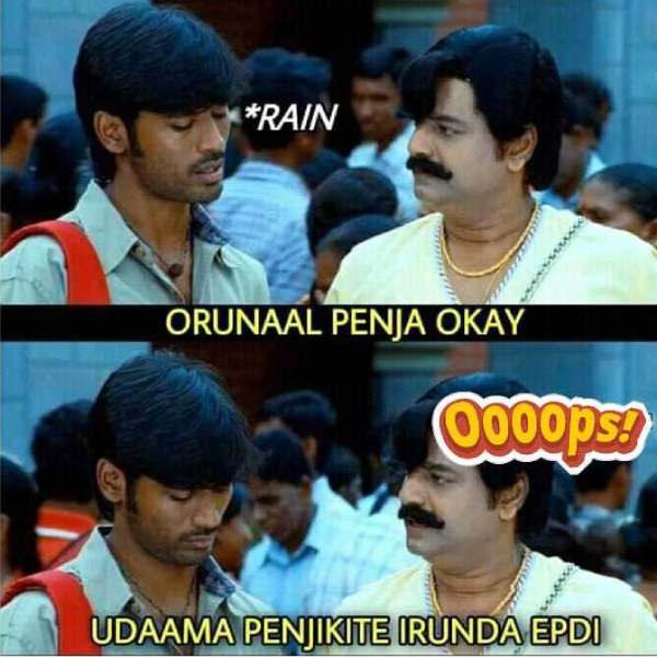  Funny memes collection on rain 22-06-2022