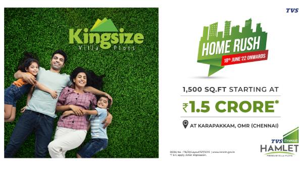 TVS Emerald Home Rush Biggest Savings and Offers on Your Dream Home in Chennai 
