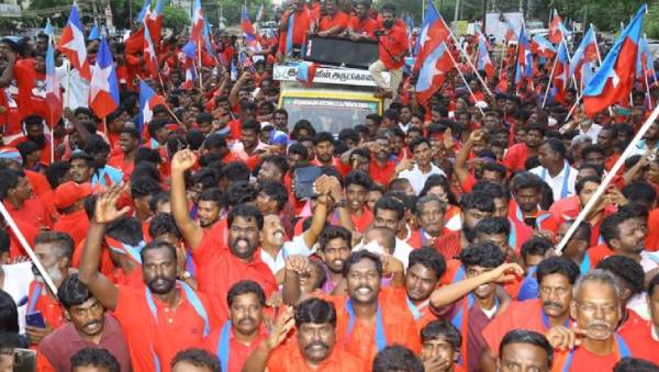 மதுரை செஞ்சட்டை பேரணி மதுரை செஞ்சட்டை பேரணி