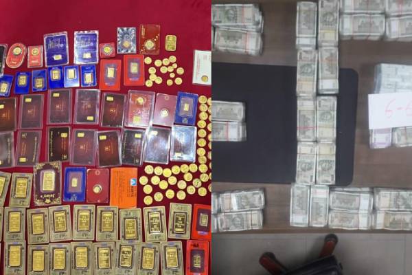  பணம், தங்கம் பறிமுதல் 