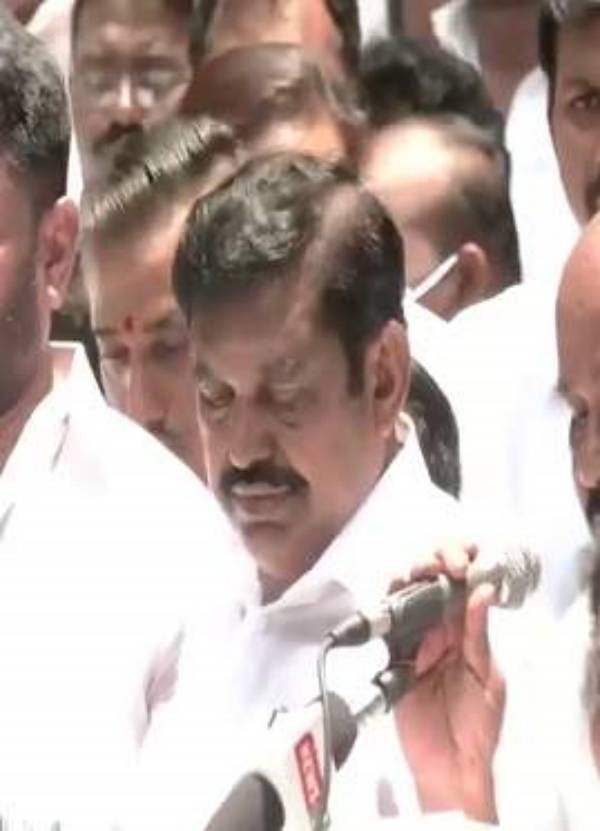 எடப்பாடி பழனிசாமி பேச்சு எடப்பாடி பழனிசாமி பேச்சு