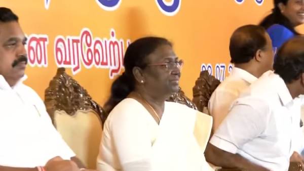 சென்னையில் திரெளபதி முர்மு 