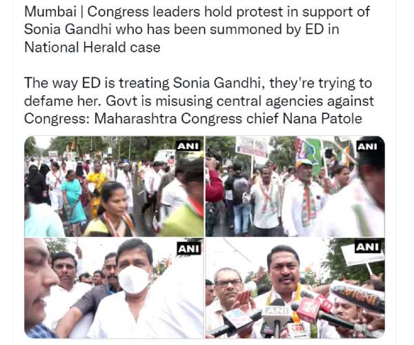 மும்பையில் போராட்டம் 