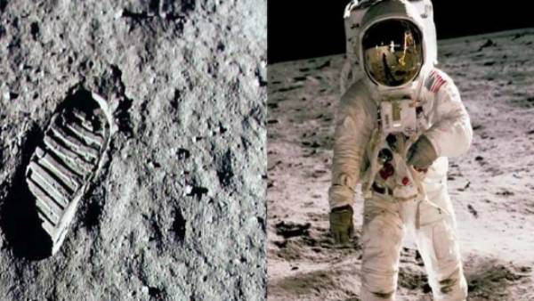  நிலவில் காலடி எடுத்து வைத்தார்