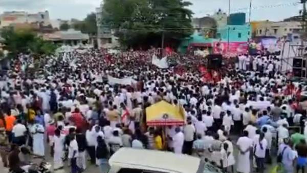 AIADMK Protest againt electricity Price Hike aroun Tamilnadu