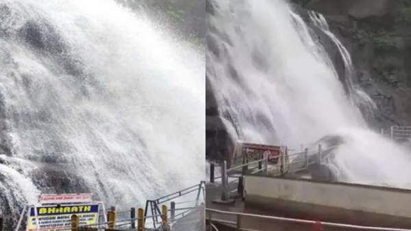 குற்றால அருவிகளில் தண்ணீர் அதிகரிப்பு 