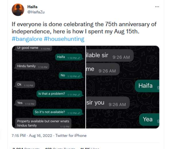 Bangalore woman Was Denied House as she is a Muslim Bangalore woman Was Denied House as she is a Muslim