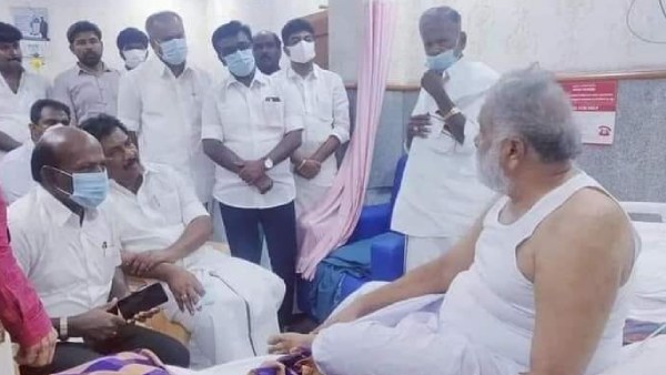 Minister I Periyasamy admitted in hospital at madurai Minister I Periyasamy admitted in hospital at madurai