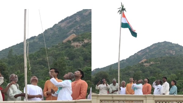 National Flag Hoisted at Chidambaram Nataraja Temple National Flag Hoisted at Chidambaram Nataraja Temple