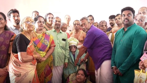  Grandmother celebrated her 101st birthday with enthusiasm in Tiruvottiyur 