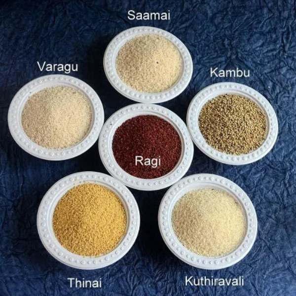 வரகு, திணை, சாமை, கம்பு 
