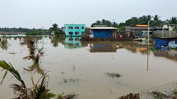  Godavari River floods - Yanam region of Puducherry floods again 