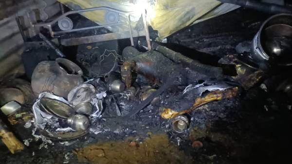 செல்போன் வெடித்து தீ விபத்து 