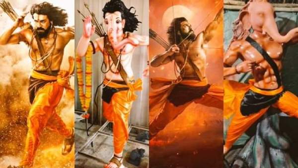 புஷ்பா, ஆர்.ஆர்.ஆர் சிலை 