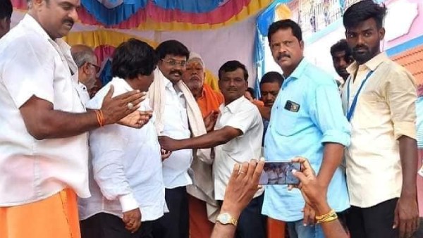  அதிமுக எம்.எல்.ஏ - திமுக நகர செயலாளர் 