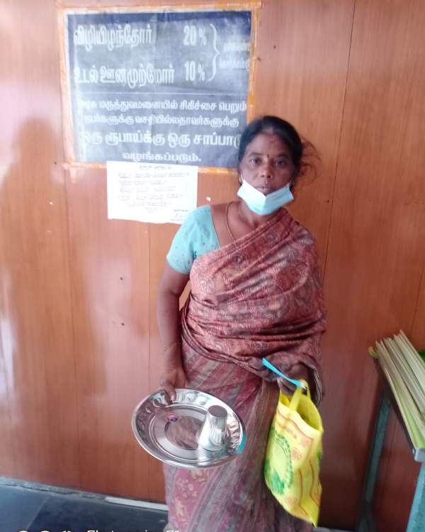 Erode-based hotelier Venkatraman feeds 60 people a day for one rupee. 