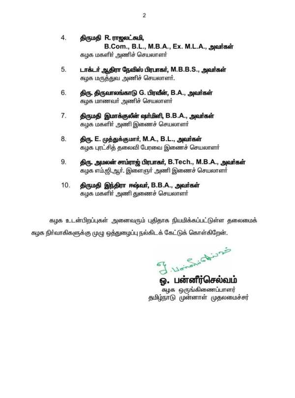 புது ரூட் - நிர்வாகிகள் பட்டியல் புது ரூட் - நிர்வாகிகள் பட்டியல்