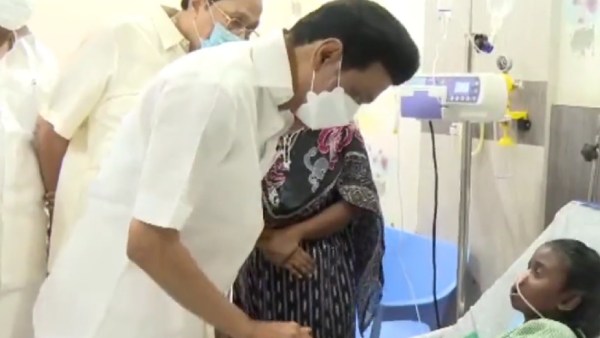 டான்யாவிடம் அமைச்சர் நலம் விசாரிப்பு 