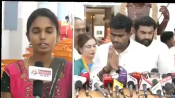  காலில் விழுந்த மாணவி 