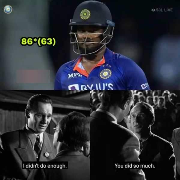 சஞ்சு சாம்சன் மீது விமர்சனம் 