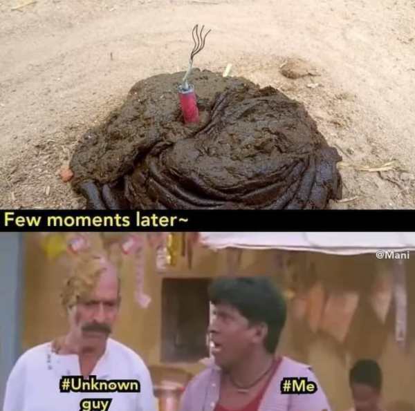 Funny memes collection on Diwali crackers