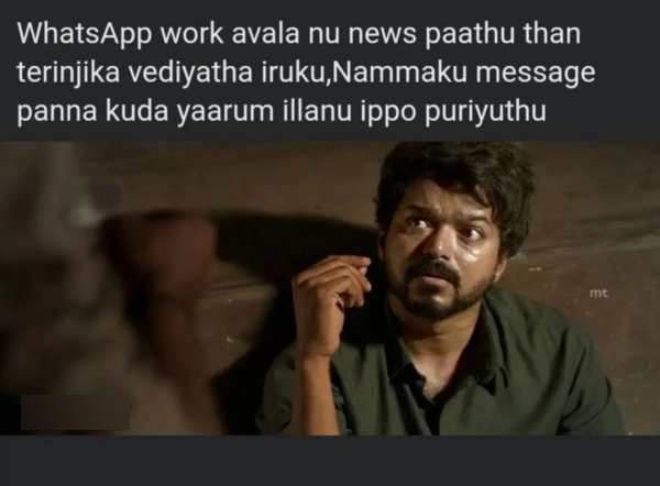 Funny memes collection on whatsapp down issue