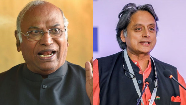 கார்கே -சசிதரூர் போட்டி 