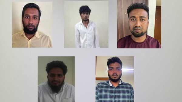 உபா சட்டத்தில் 5 பேர் கைது 