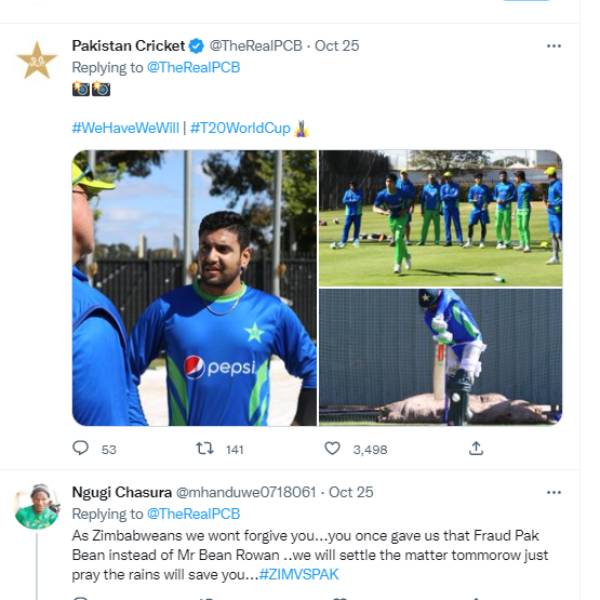 குறுக்கே வந்த ஜிம்பாப்வே ரசிகர்