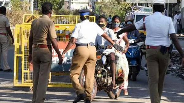 ஒன்வேயில் போலீஸ் வாகனம் 