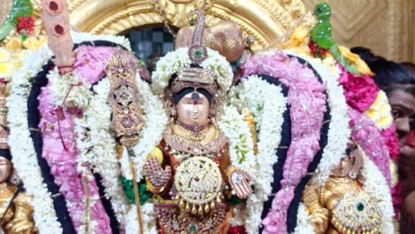 சூரசம்ஹாரம் செய்த முருகன் 