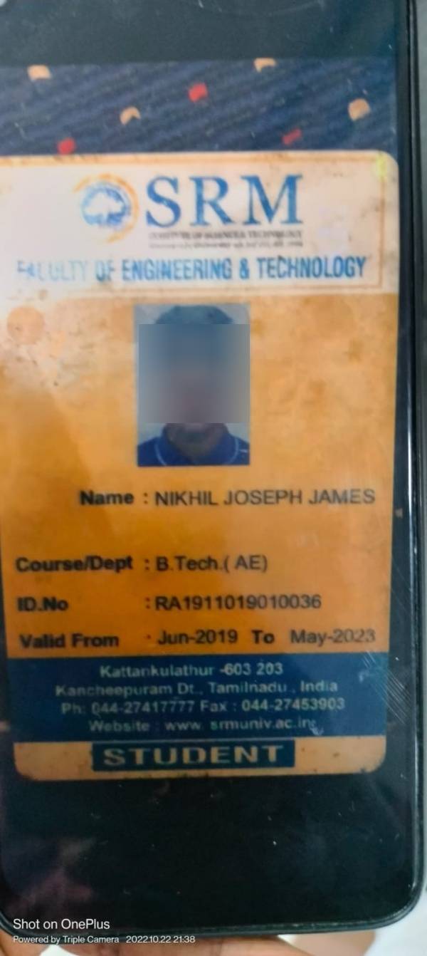 மாணவர் தற்கொலை 