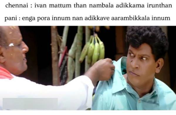  Funny memes collection on chennai snow